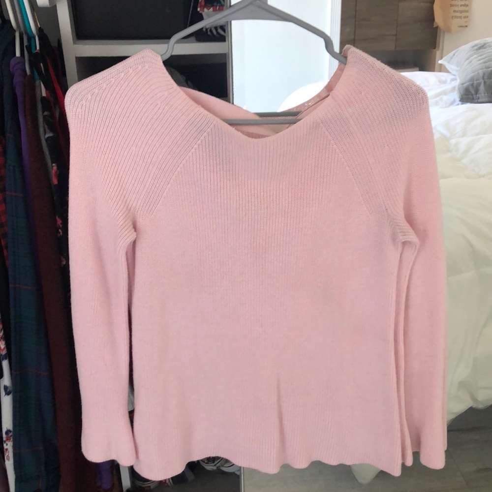 Baby pink loft sweater